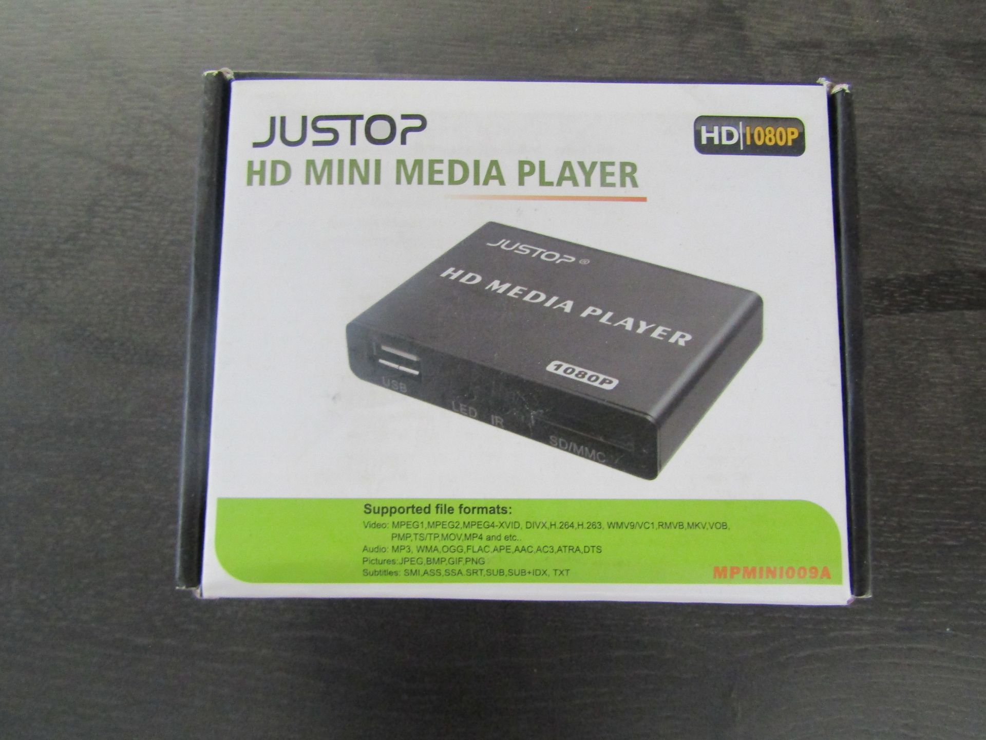 Justop 1080p HD Mini Media Player - Unchecked & Boxed.