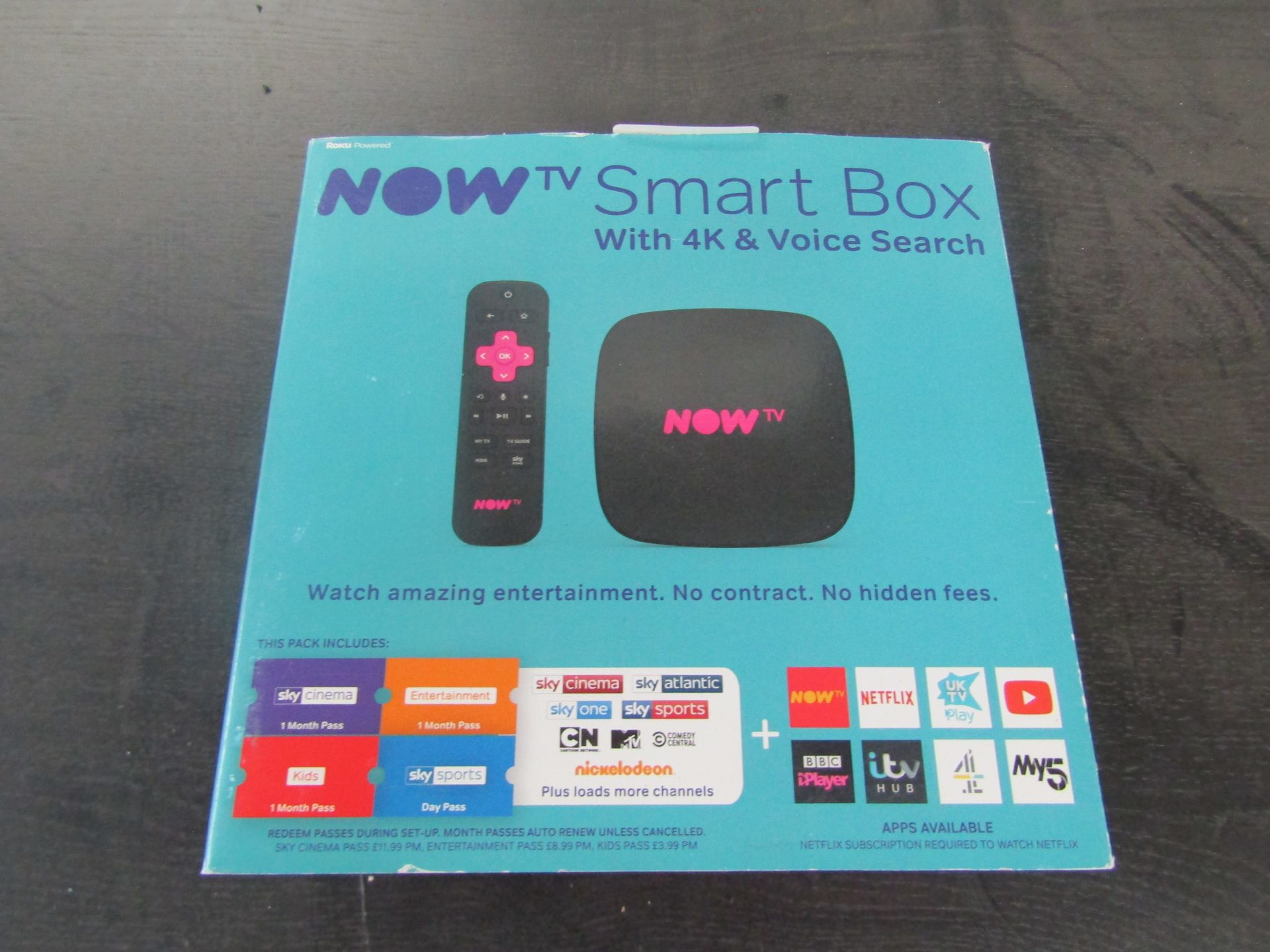 NOW TV Smart Box With 4K & Voice Search - Unchecked & Boxed