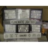 #Cinematic LED Lightbox Create A Bright Message For All Occasions - Unchecked & Boxed.