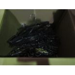 Box Of Approx 25-30 Asab Black Metal Clothes Hangers - All Unchecked & Boxed.