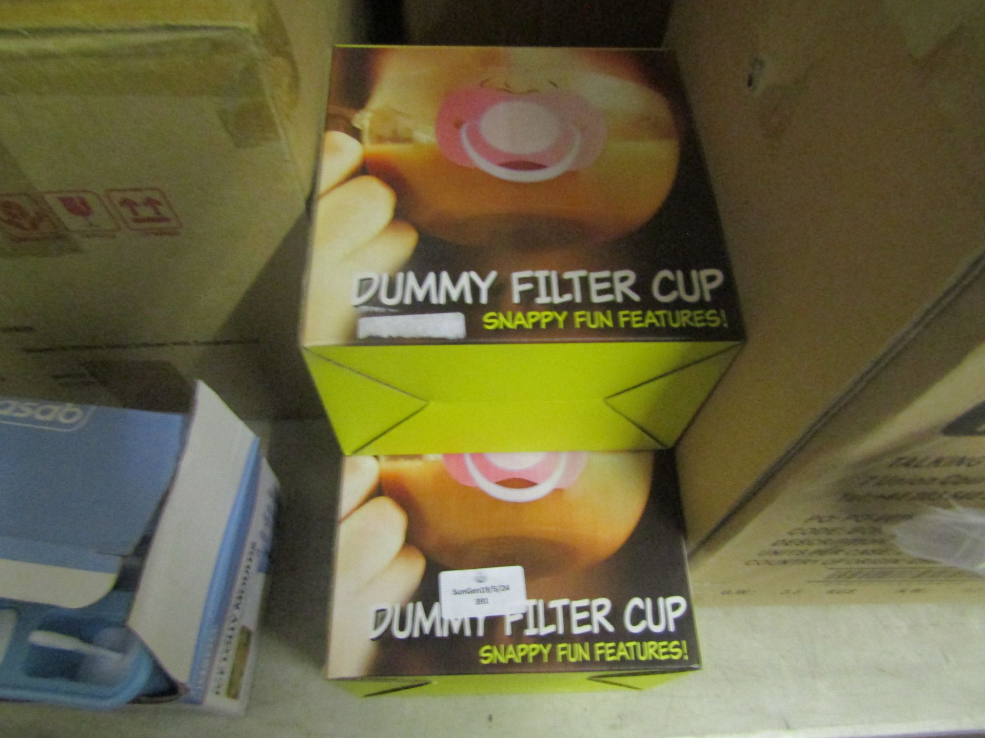 3x Dummy Filter Cups, Unchecked & Boxed.