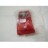 Leather Opening Red Boxing Gel Gloves, Size: M - Unused & Packaged.