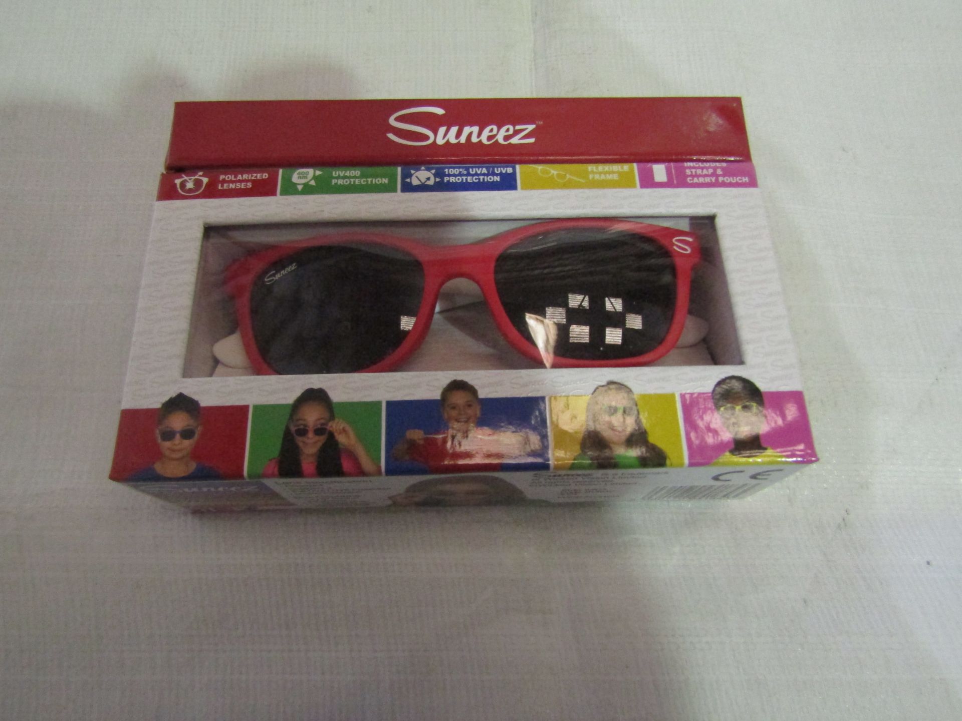 10x Suneez Sun Glasses, Red - New & Boxed.