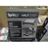 2x Springo Half Step Anti-Slip Platform - Unchecked & Boxed.