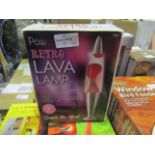 Powatron 13" Retro Lava Lamp - Unchecked & Boxed.