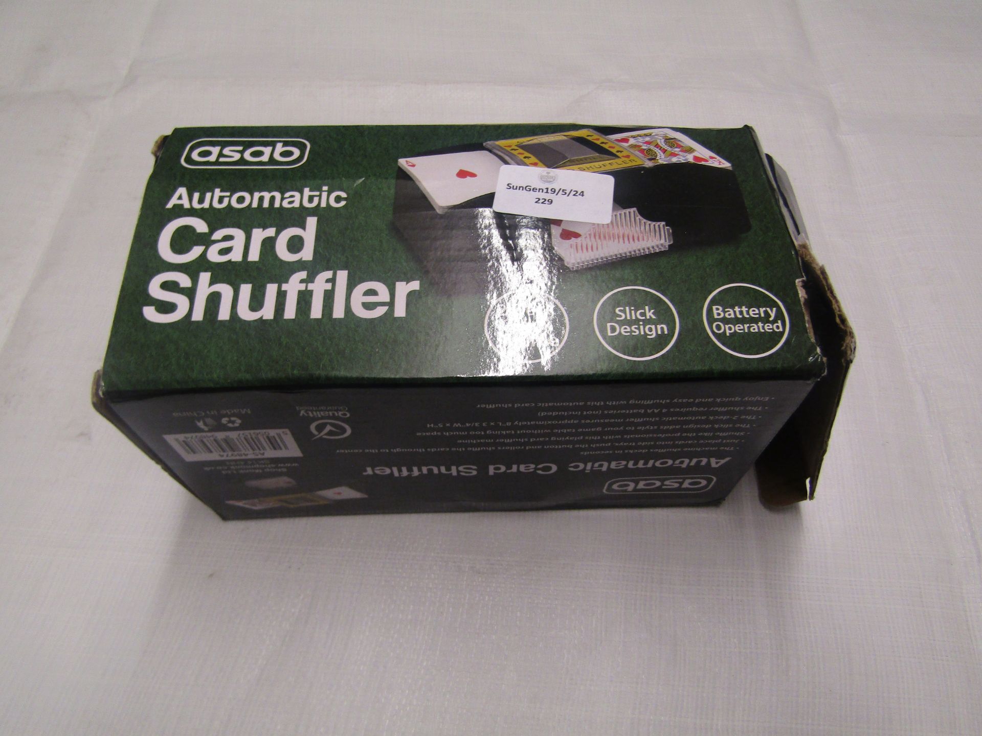 Asab Automatic Card Shuffler, Unchecked & Boxed.