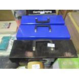 3x The Box Everday 19 Pocket Expanding Organiser - 1 Black & 2 Blue - All Look Unused & Unpackaged.