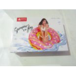 Jilong Summer Enjoy Pool Inflatable Donut, Size: 49" - Unchecked & Boxed.
