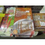 2x My Garden Window Bird Feeder With Bird Spotting Chart, Size: 30x15x22.8cm - Both Unchecked &