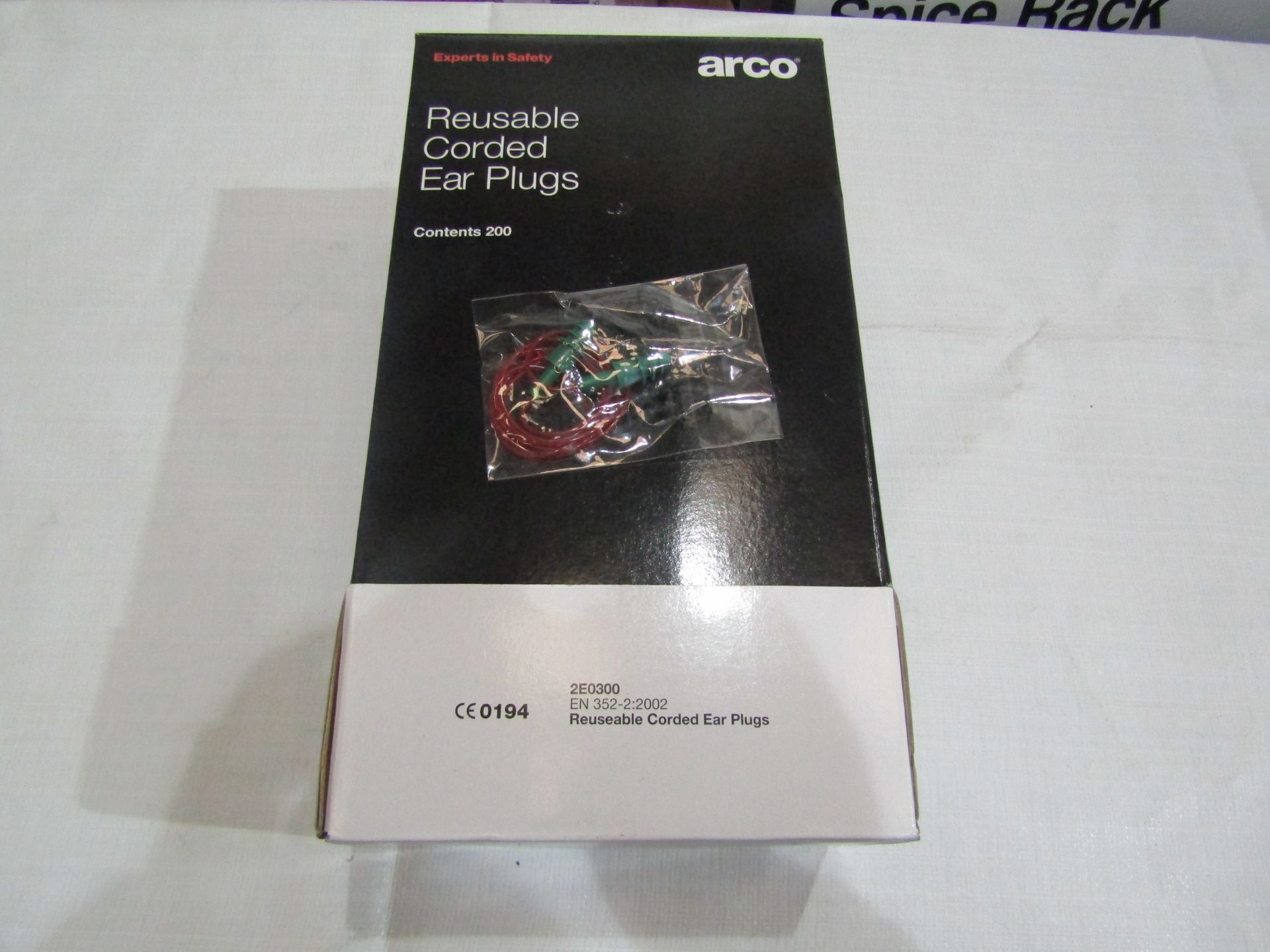 Arco Reusable Corded Ear Plugs, Contains 200, New & Boxed. RRP £238