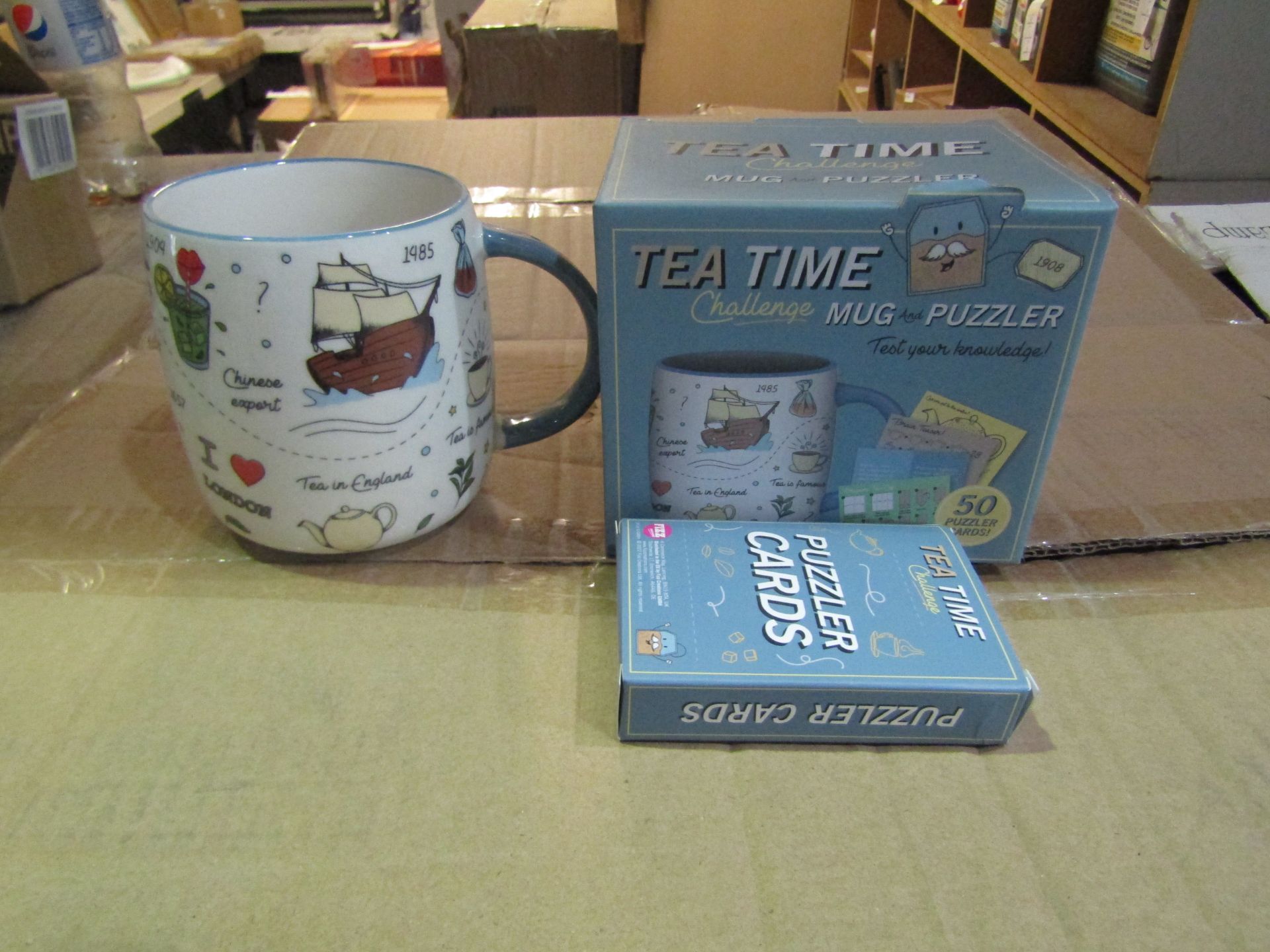 6x Tea Time Challenge Mug & Puzzle, Unchecked & Boxed.