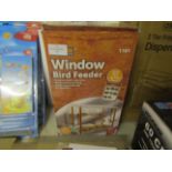 2x My Garden Window Bird Feeder, Unchecked & Boxed.