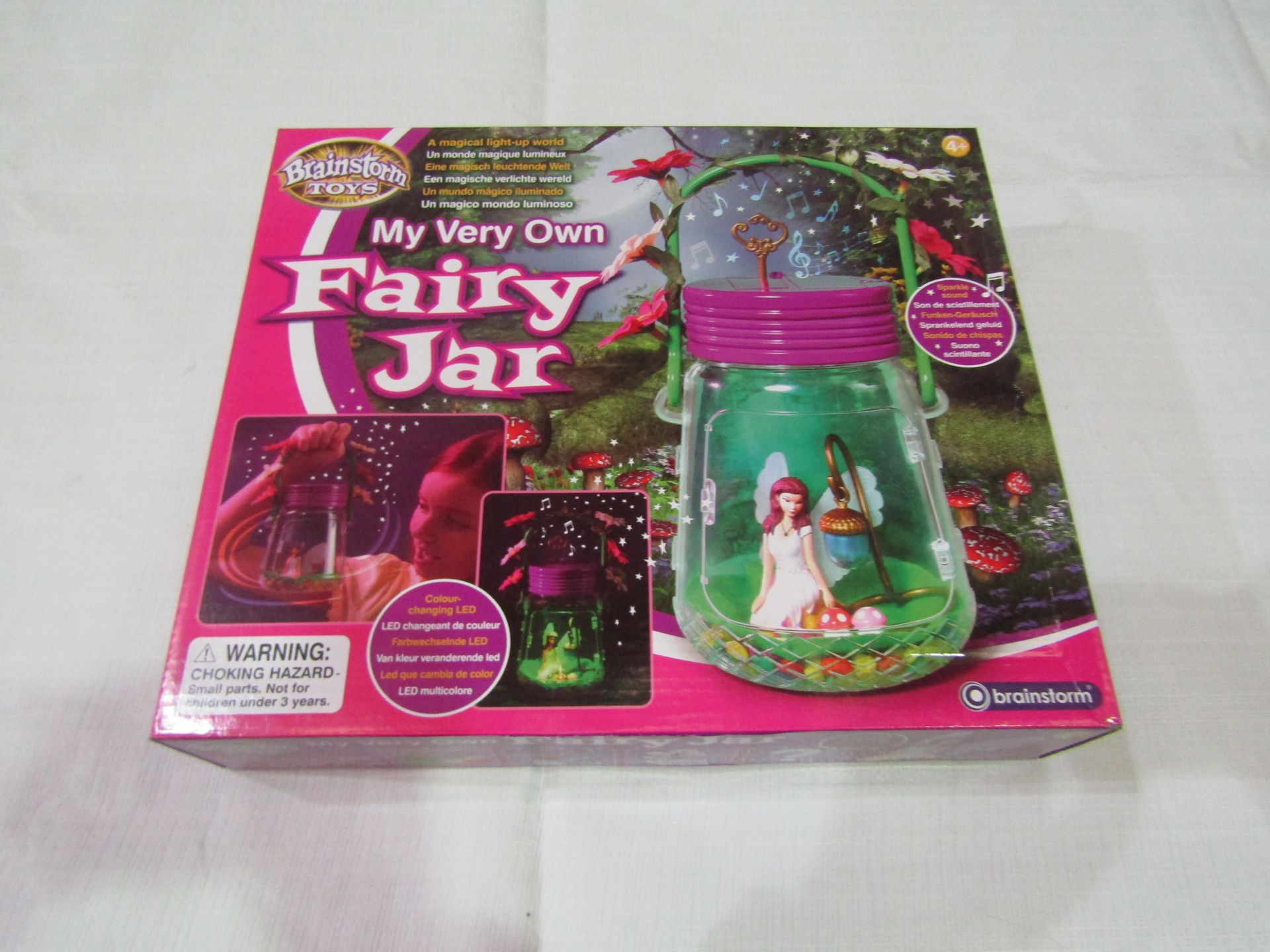 Brainstorm My Very Own Fairy Jar With Colour Changing LED Lights & Sparkle Sounds - Unchecked &