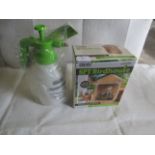 2x Items Being - 1x Asab 1.5L Pressure Sprayer - 1x Asab Spy Birdhouse, See The Birds Without Them