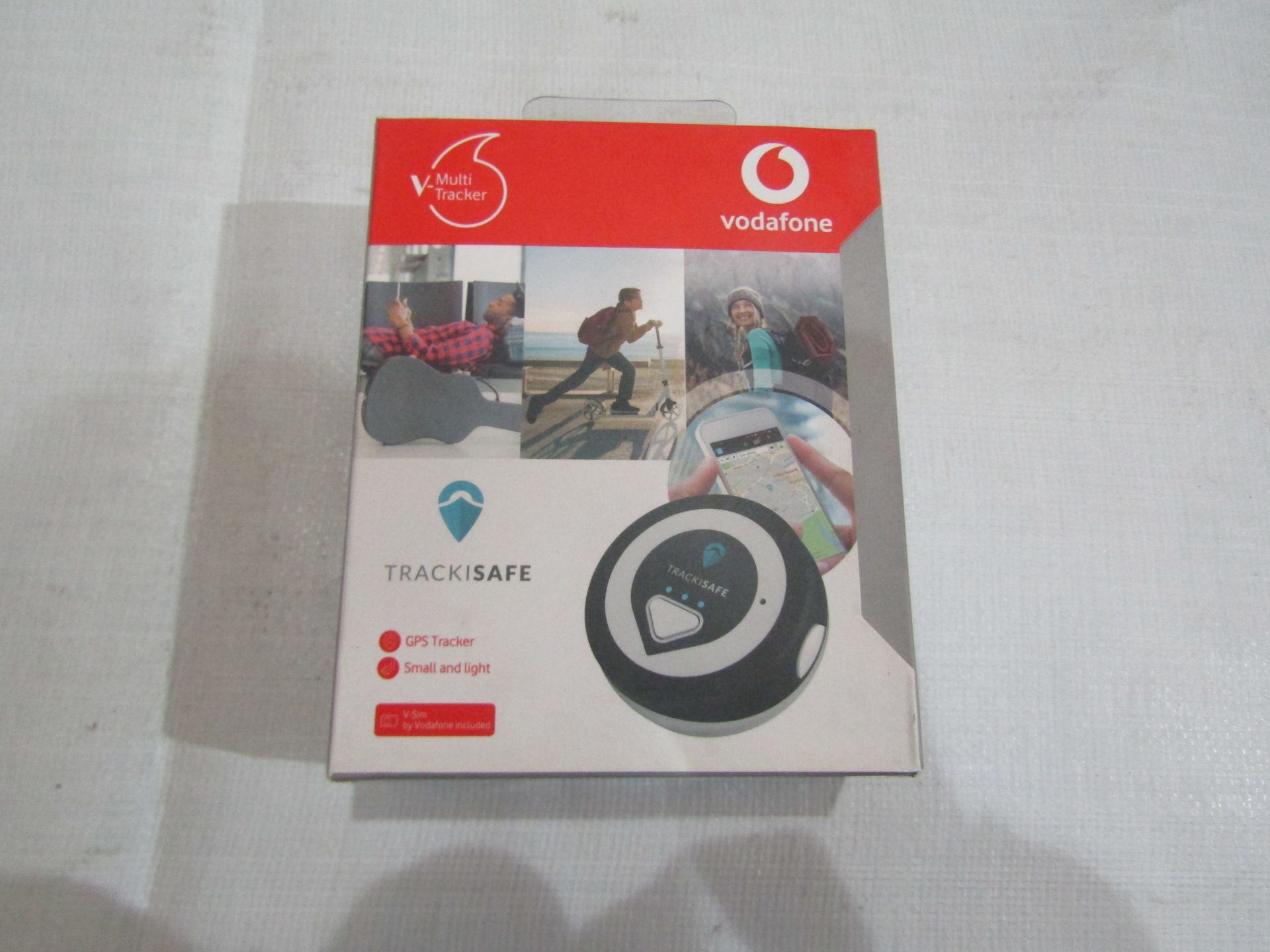 Vodafone V-Multi Tracker Trackisafe Small & Light GPS Tracker - Good Condition & Boxed.