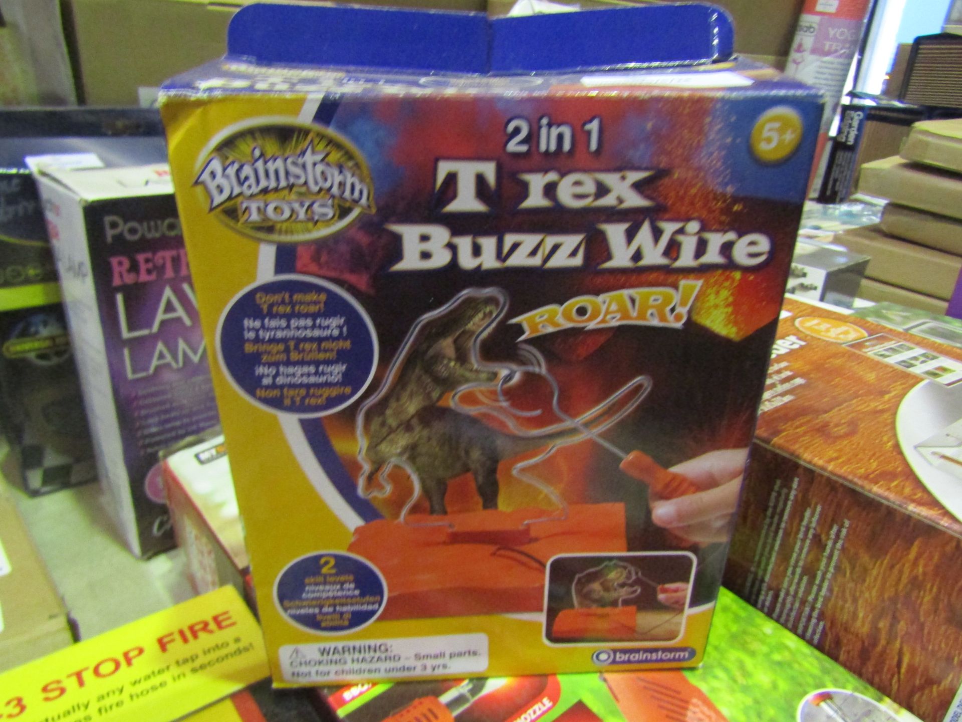 Brainstorm 2in1 T-Rex Buzz Wire - Unchecked & Boxed.