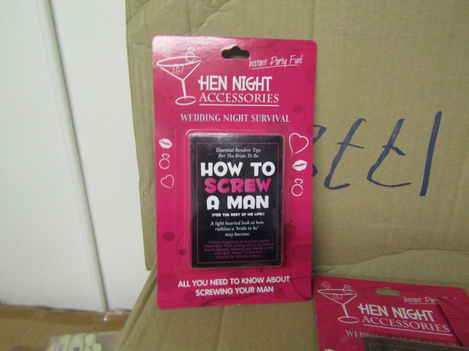 Box Of Approx 40x Hen Night Accessories Wedding Night Survival,