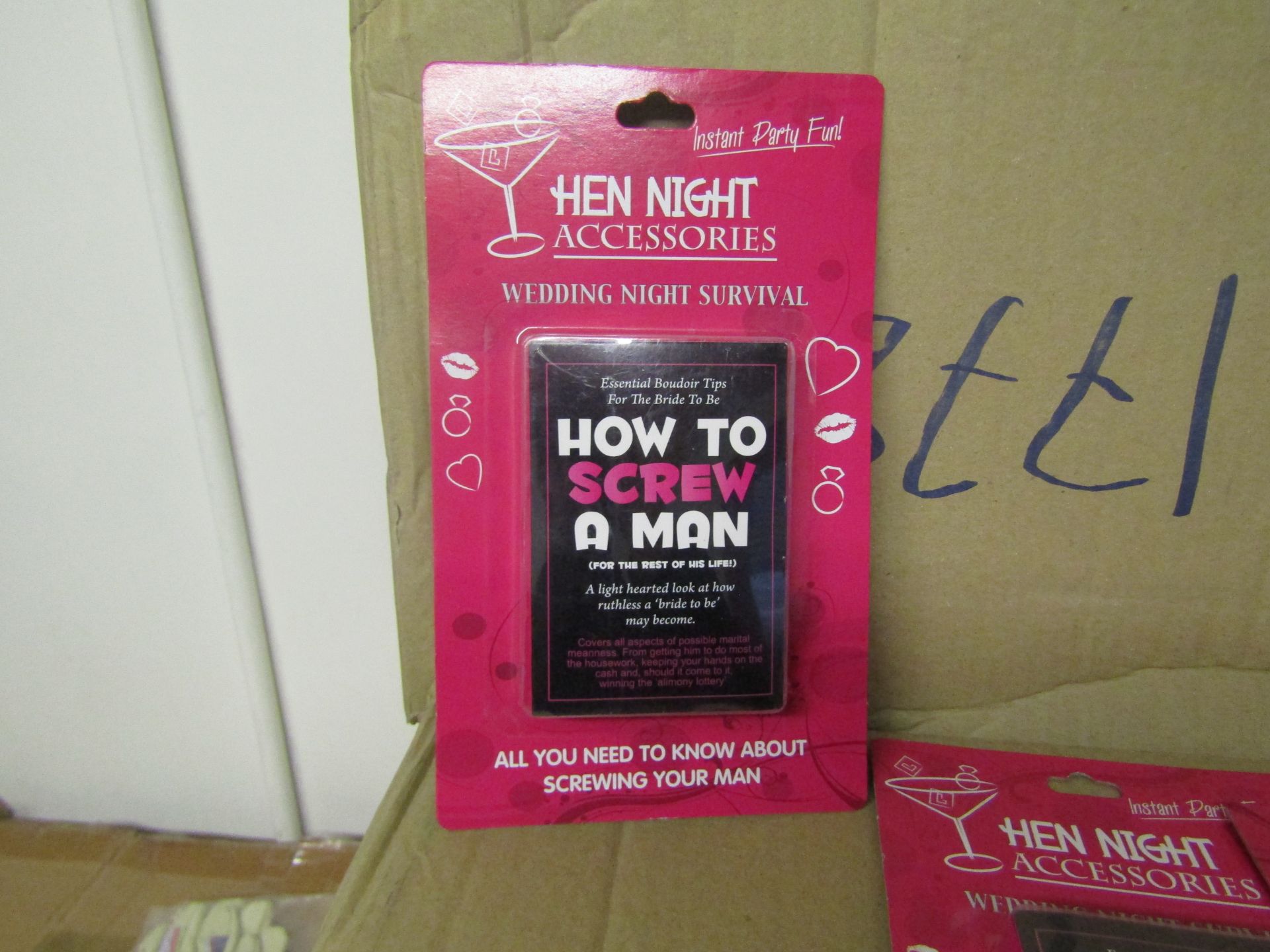 Box Of Approx 40x Hen Night Accessories Wedding Night Survival,