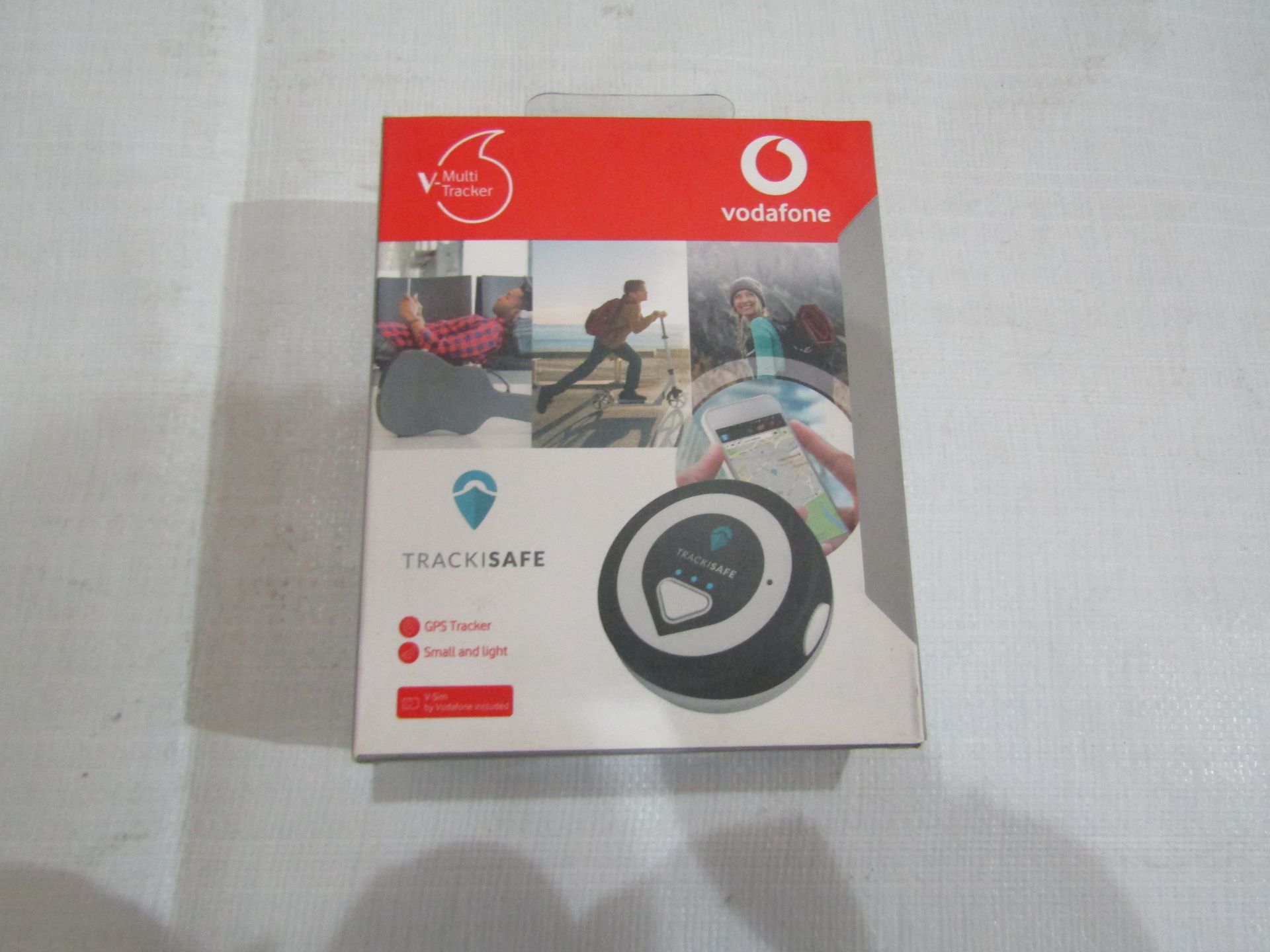 Vodafone V-Multi Tracker Trackisafe Small & Light GPS Tracker - Good Condition & Boxed.