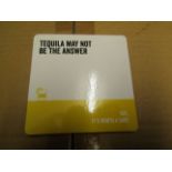 10x Sets Of 6 Taquila Coasters, New & Boxed, See Image For Design.