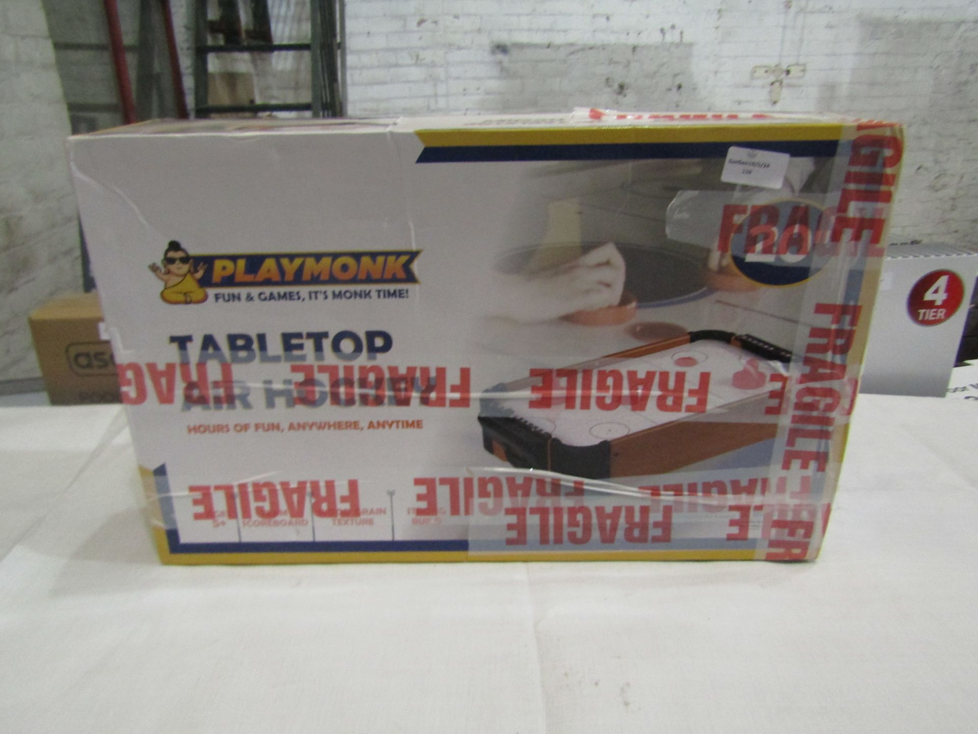 Playmonk 20" Table Top Air Hockey - Unchecked & Boxed.