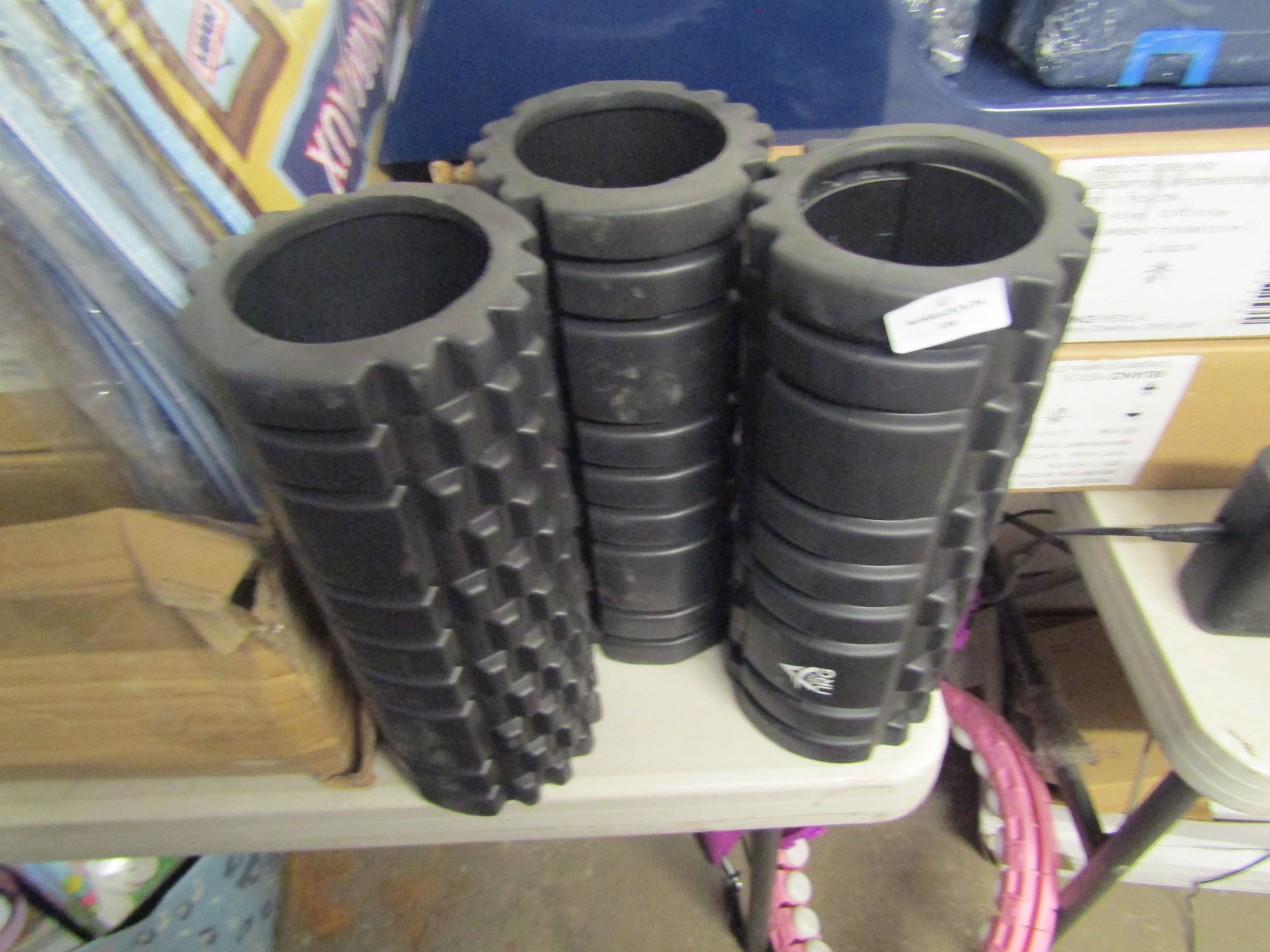 3x Active NRG Exerice Roller, Black - Unused & Unpackaged.