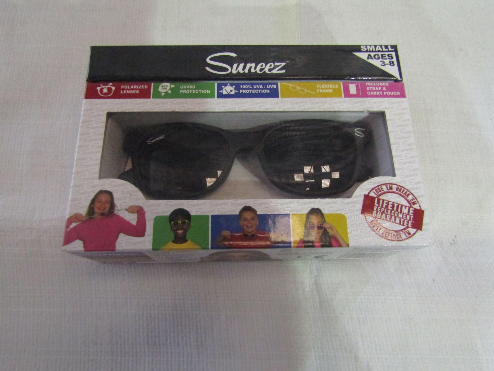 5x Suneez Sun Glasses, Black - New & Boxed.