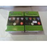 Asab 4 Pack Stainless steel Solar Outdoor Colour Changing LED Lights - Unchecked & Boxed.