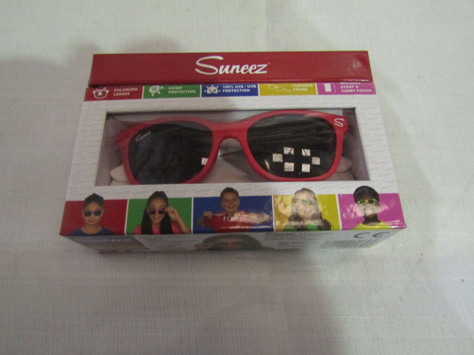 10x Suneez Sun Glasses, Red - New & Boxed.