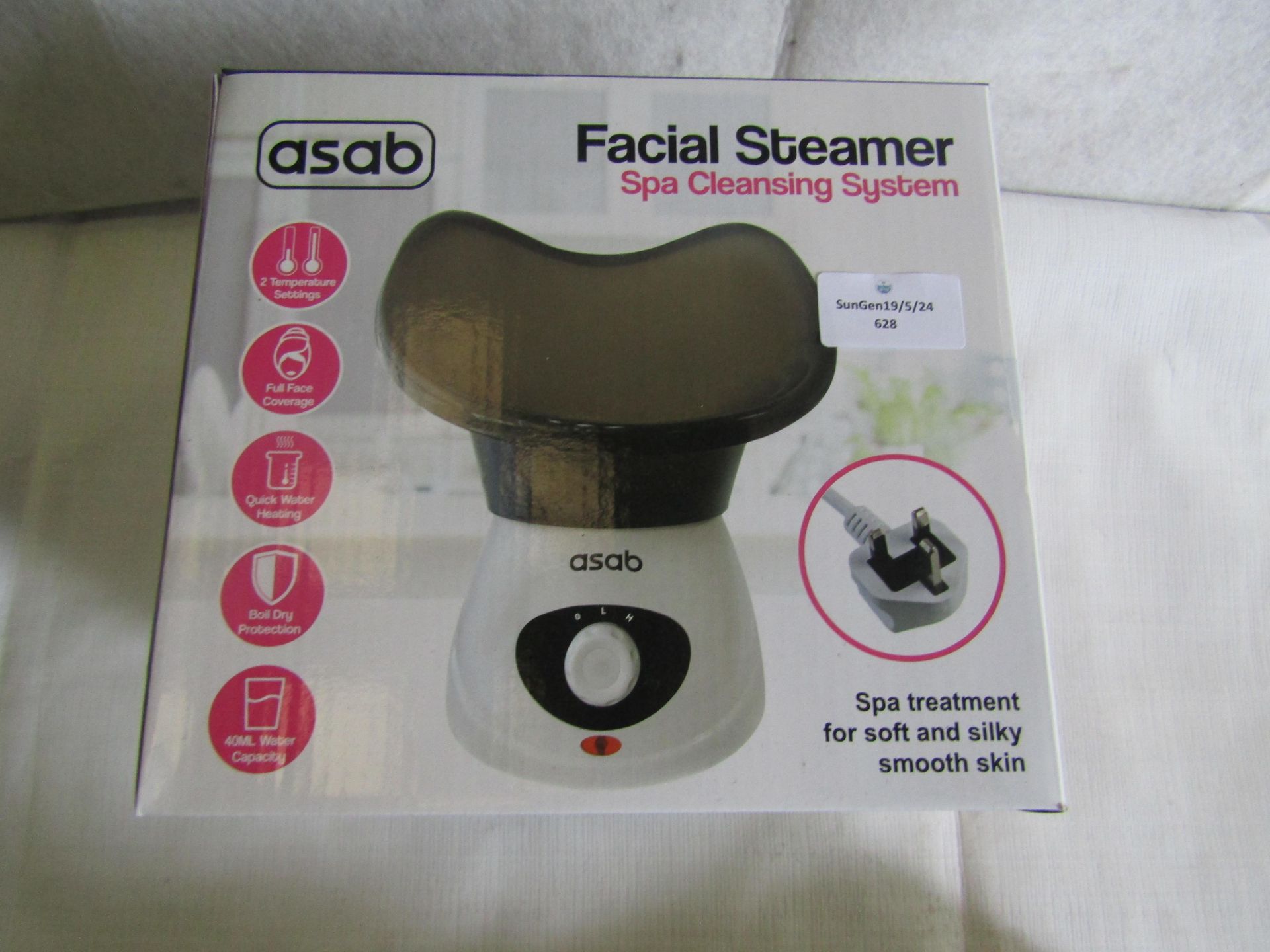 Asab Facial Steamer, Spa Treament For Soft & Silky Smooth Skin - Unchecked & Boxed.