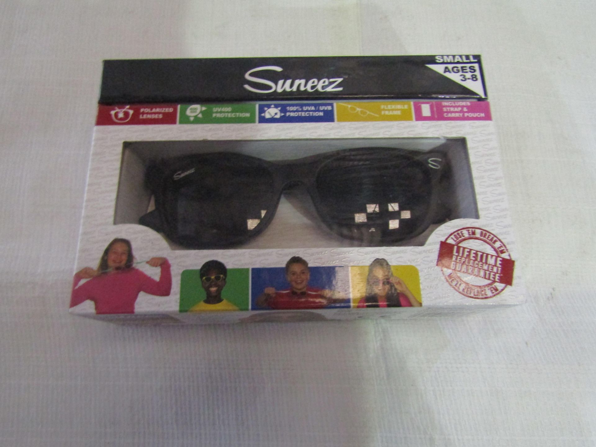 5x Suneez Sun Glasses, Black - New & Boxed.