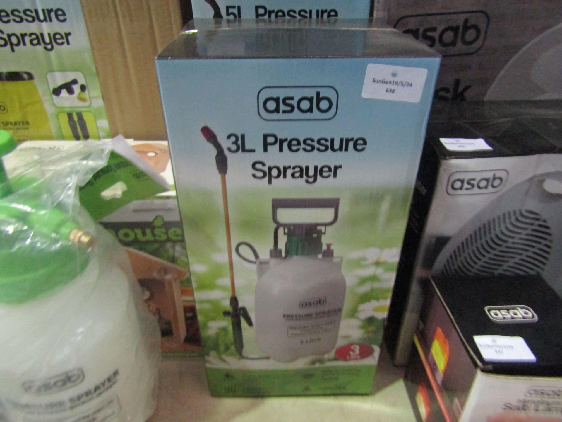 Asab 3 Pressure Sprayer - Unchecked & Boxed.