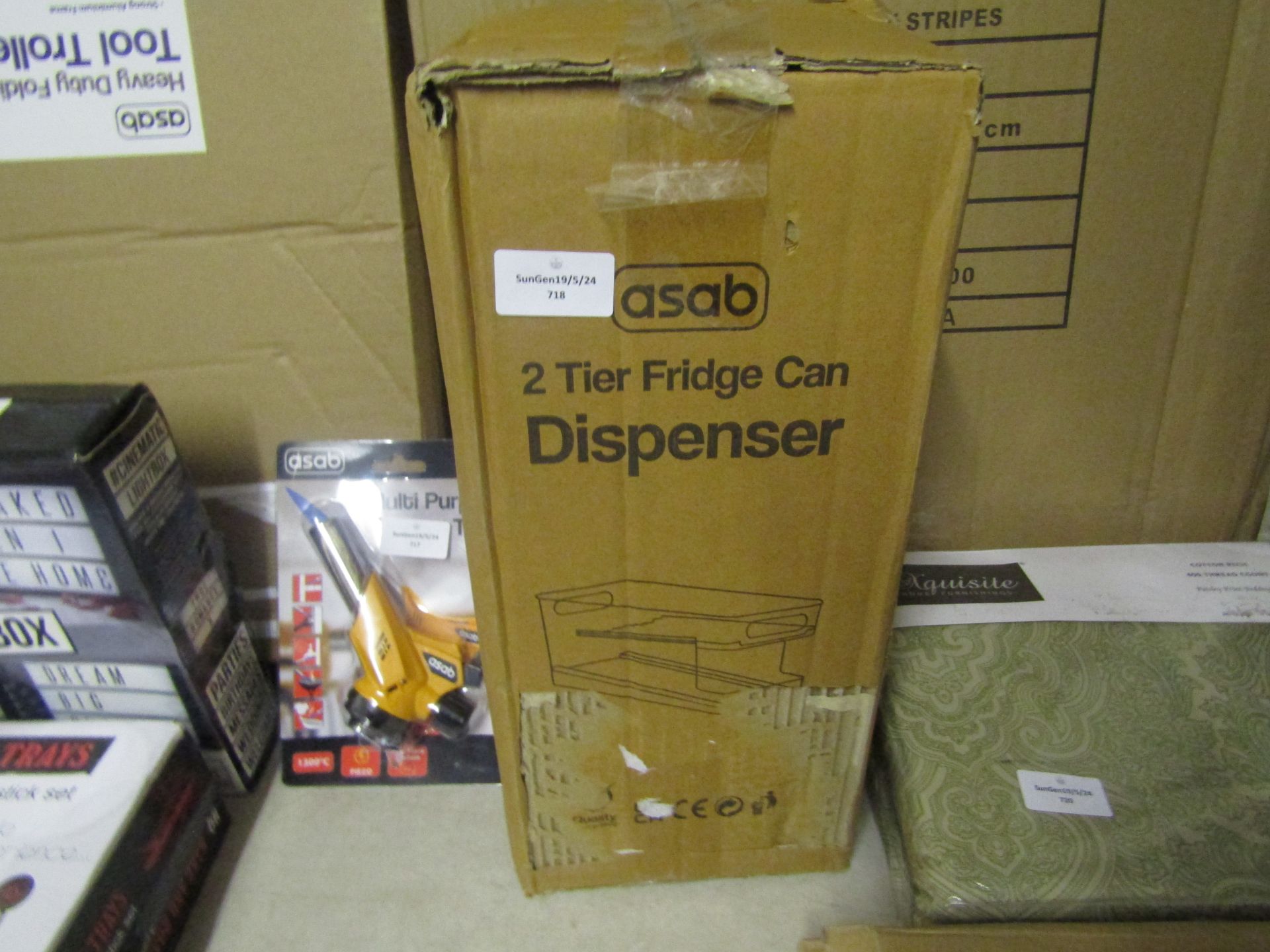 Asab 2-Tier Fridge Can Dispenser - Unchecked & Boxed.