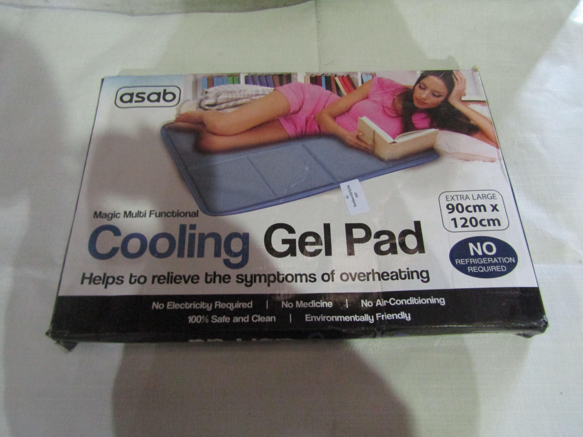 Asab Magic Multi Functional Cooling Gel Pad, Size: Extra Large 90x120cm - Unchecked & Boxed.