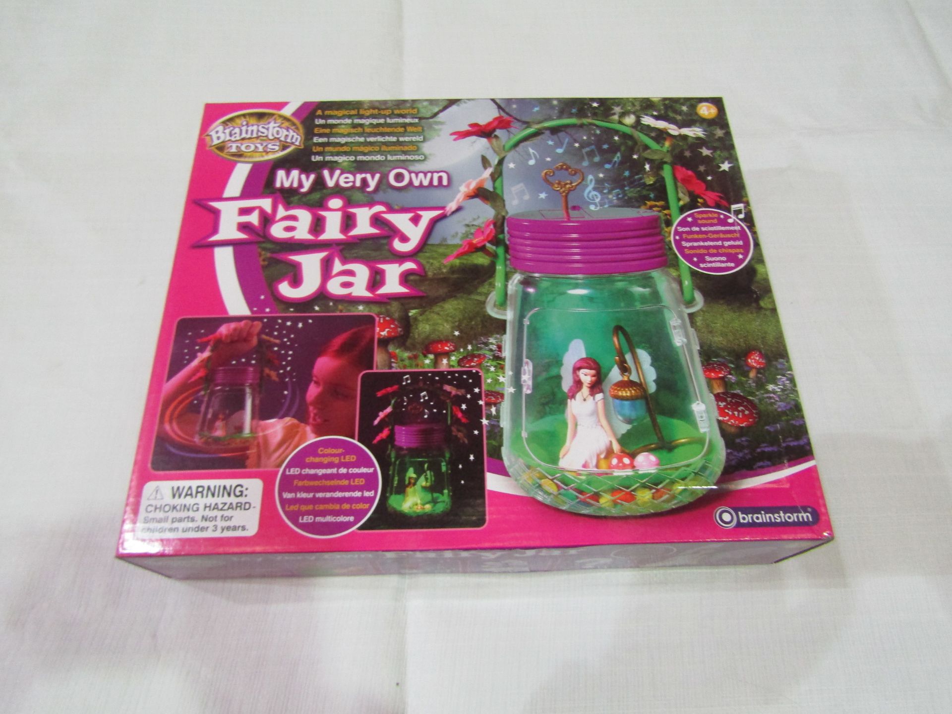 Brainstorm My Very Own Fairy Jar With Colour Changing LED Lights & Sparkle Sounds - Unchecked &