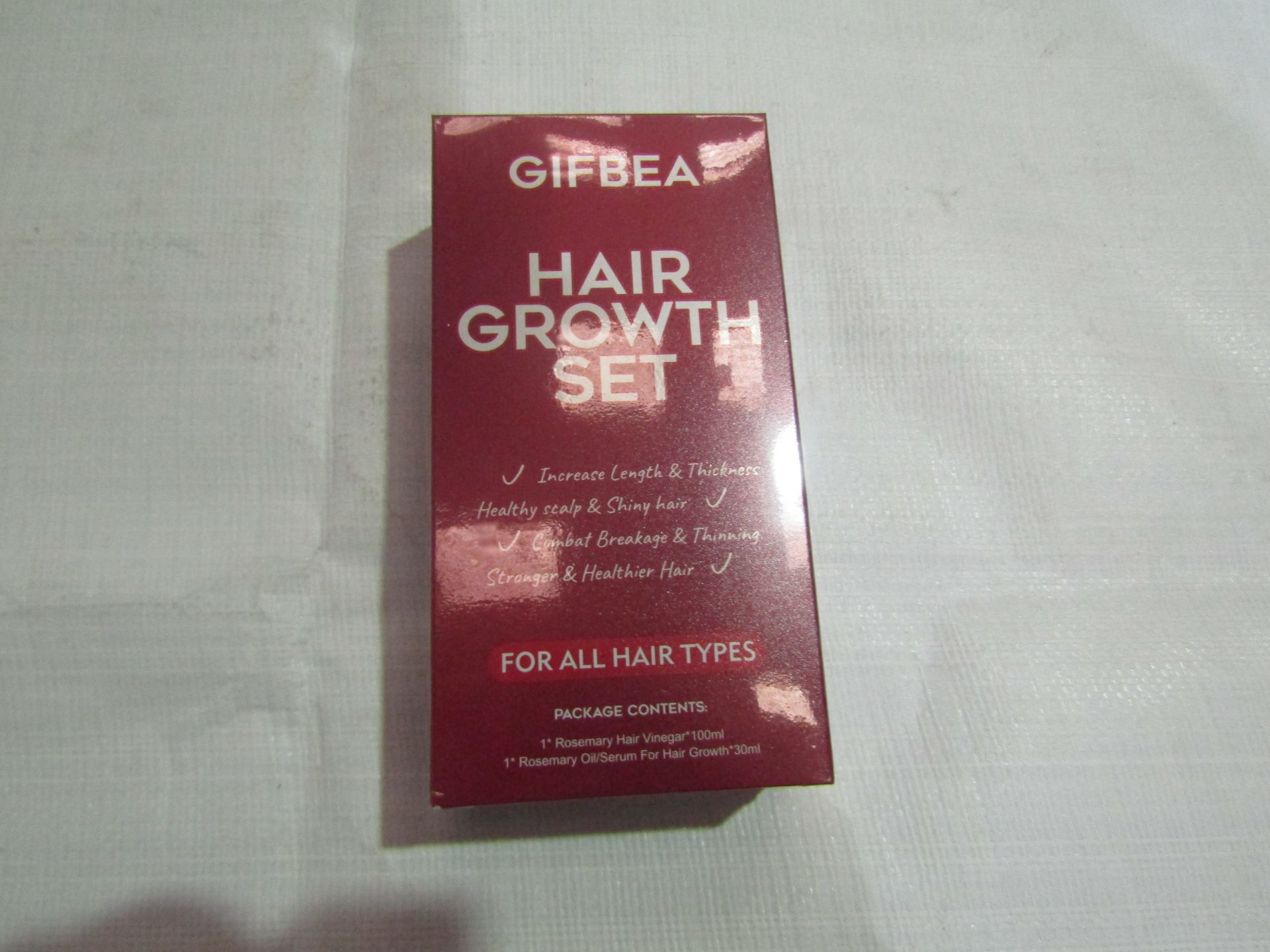 5x Gifbea Hair Growth Set( Rosemary Oil/Serum For Hair Growth) New & Packaged Use Within 12 Months