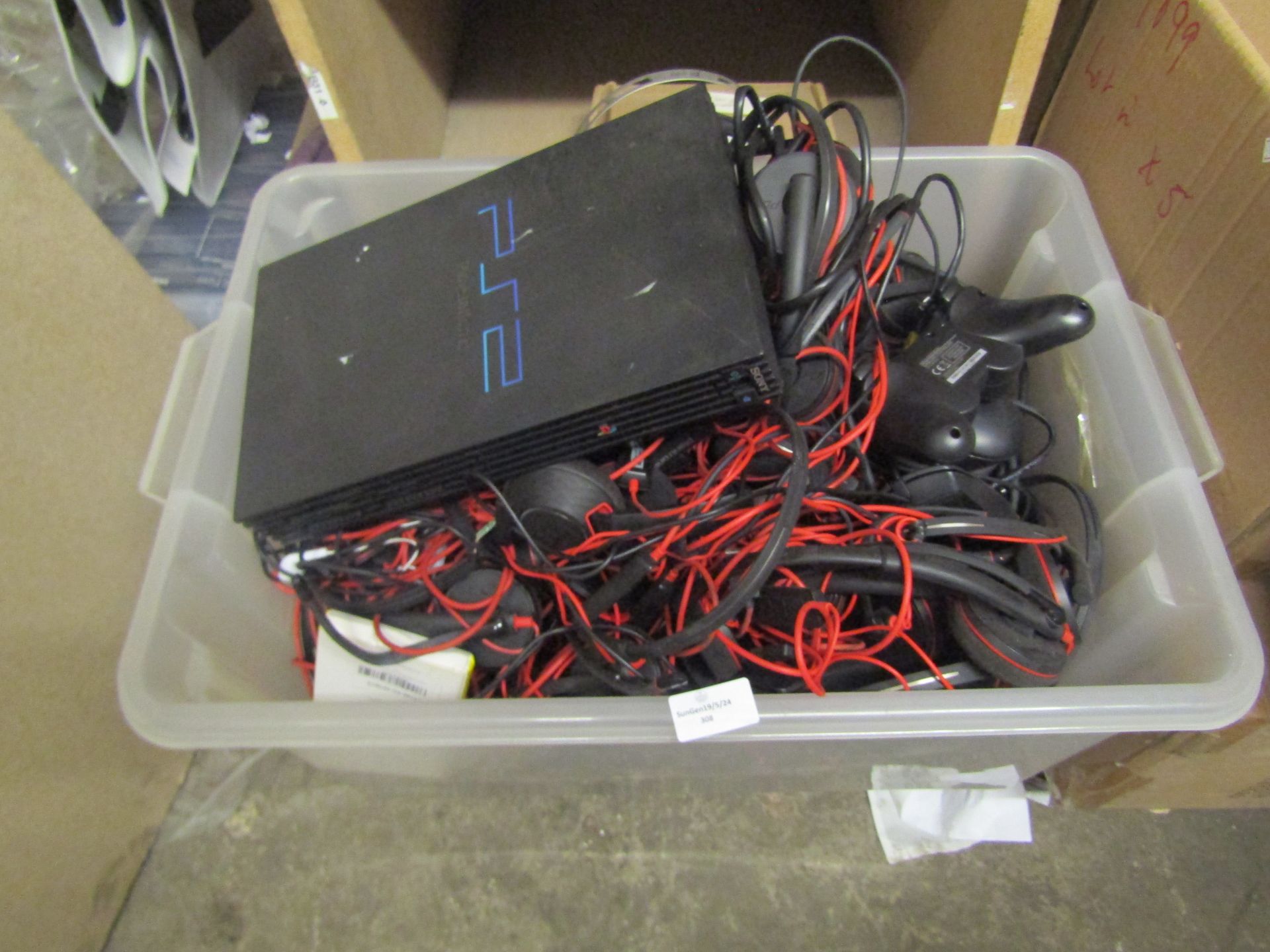 Box Of Approx 30x Various Plantronice Head Sets, We Have Checked A Few Of Them And They Work For