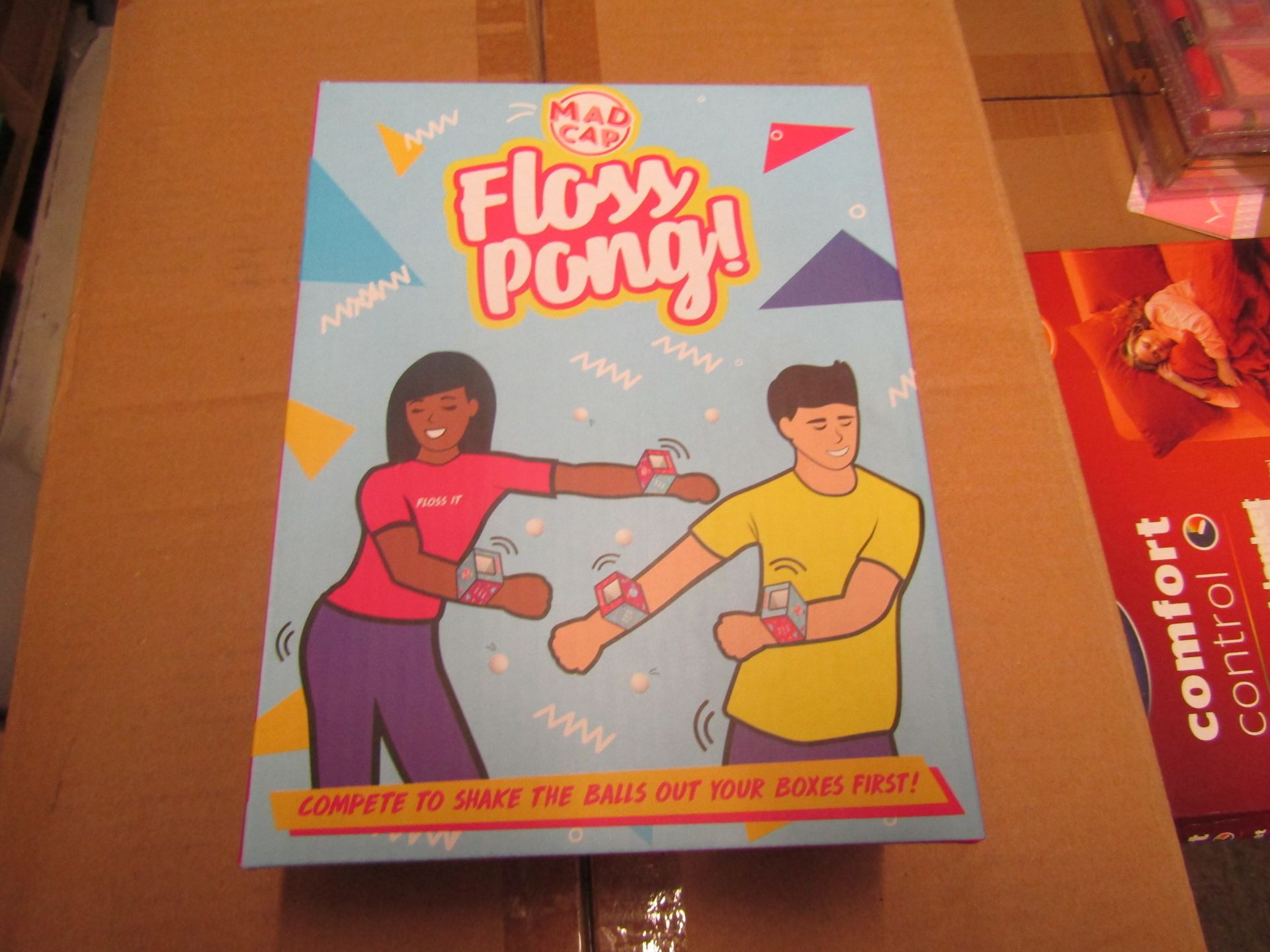 Box Of Approx 18x Madcap - Floss Pong Game - New & Boxed.