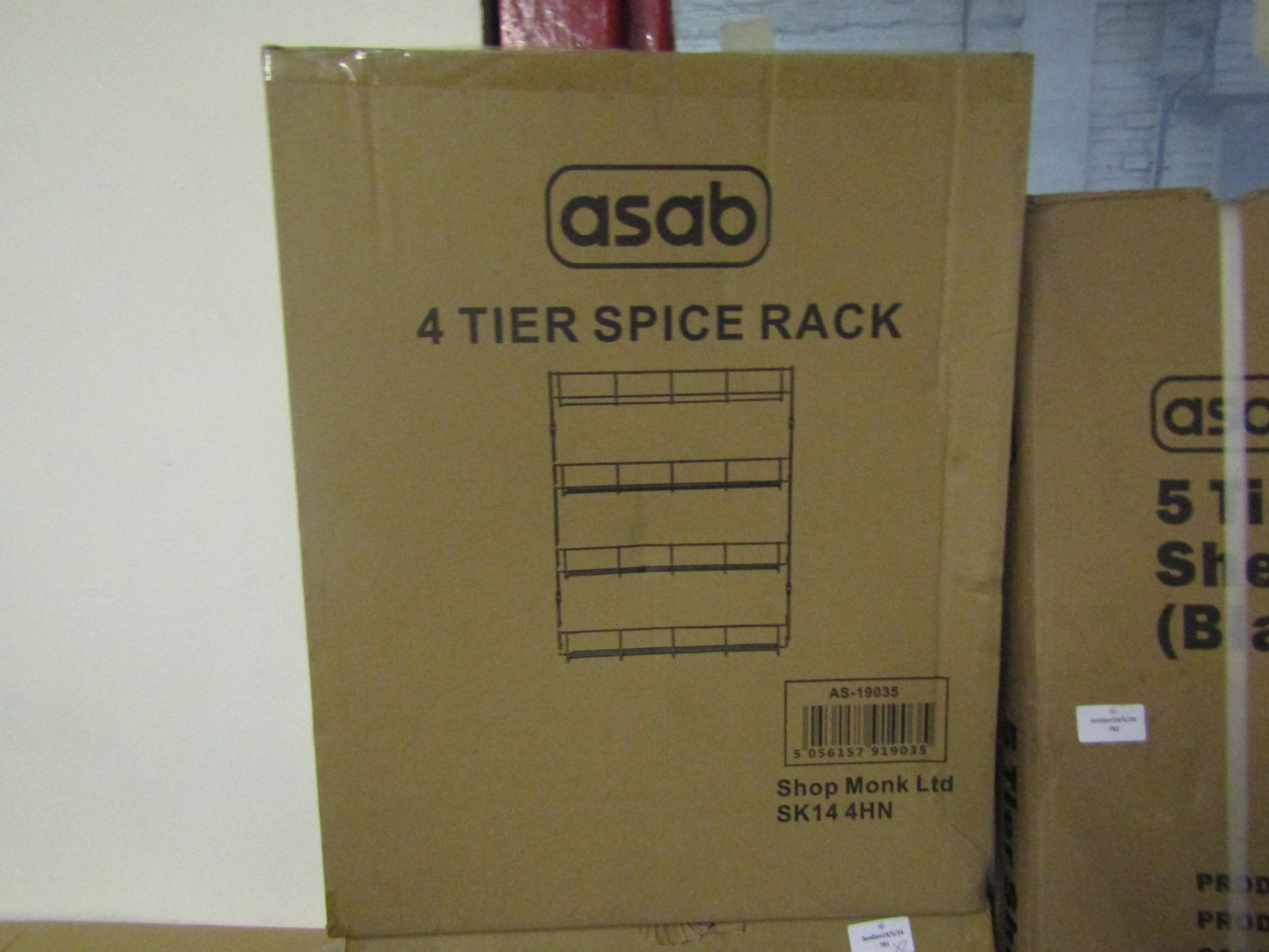 2x Asab 4-Tier Spice Rack - Both Unchecked & Boxed.