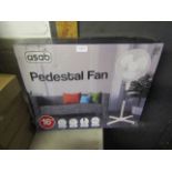 Asab 16" 3 Speed Control Pedestal Fan - Unchecked & Boxed.