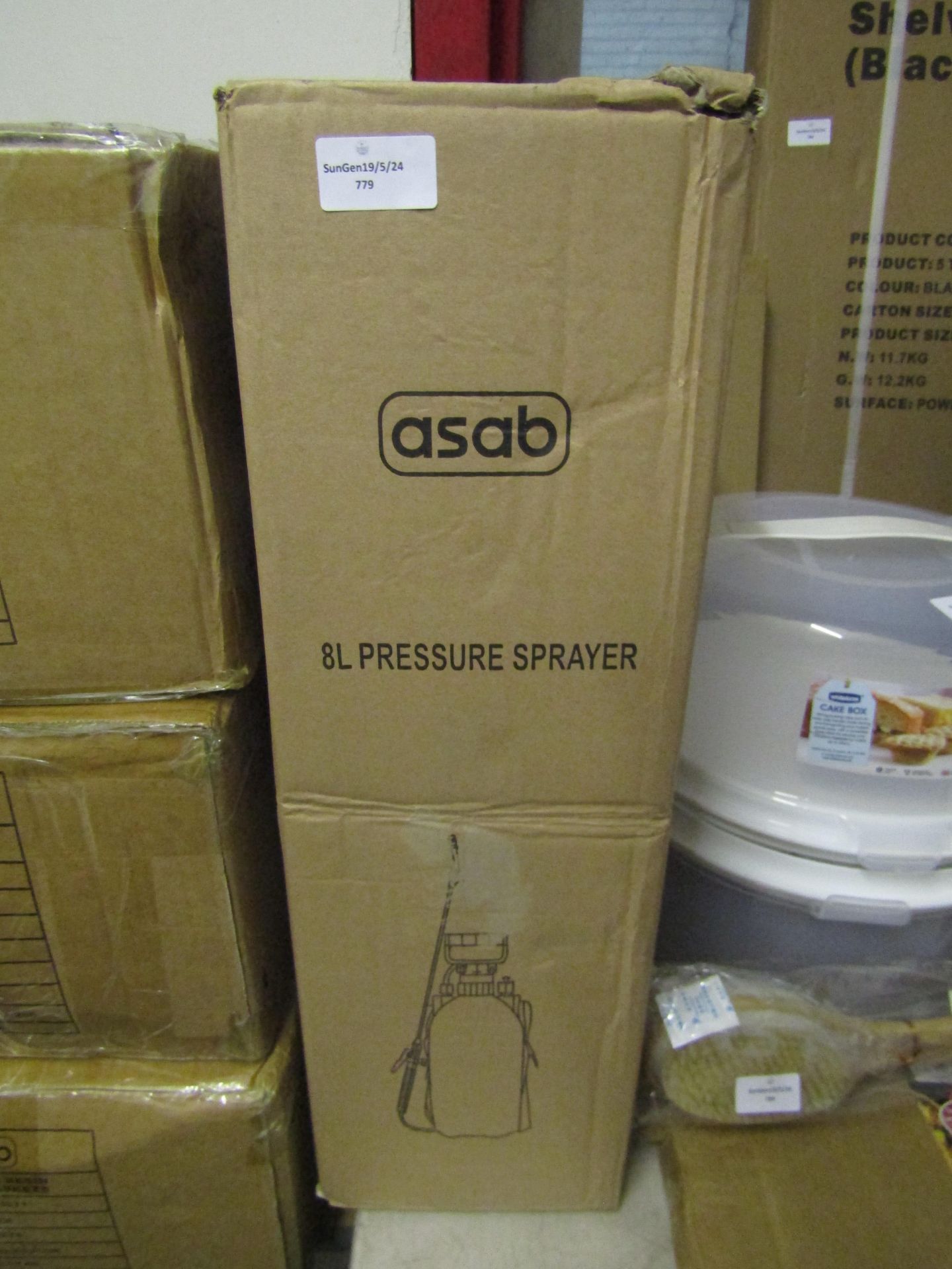 Asab 8L Pressure Sprayer - Unchecked & Boxed.
