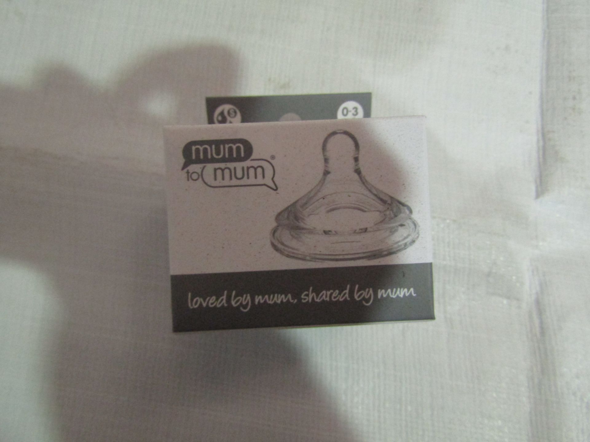 Box Of 24x Mum To Mum 0-3 Month Silicone Teat, New & Packaged