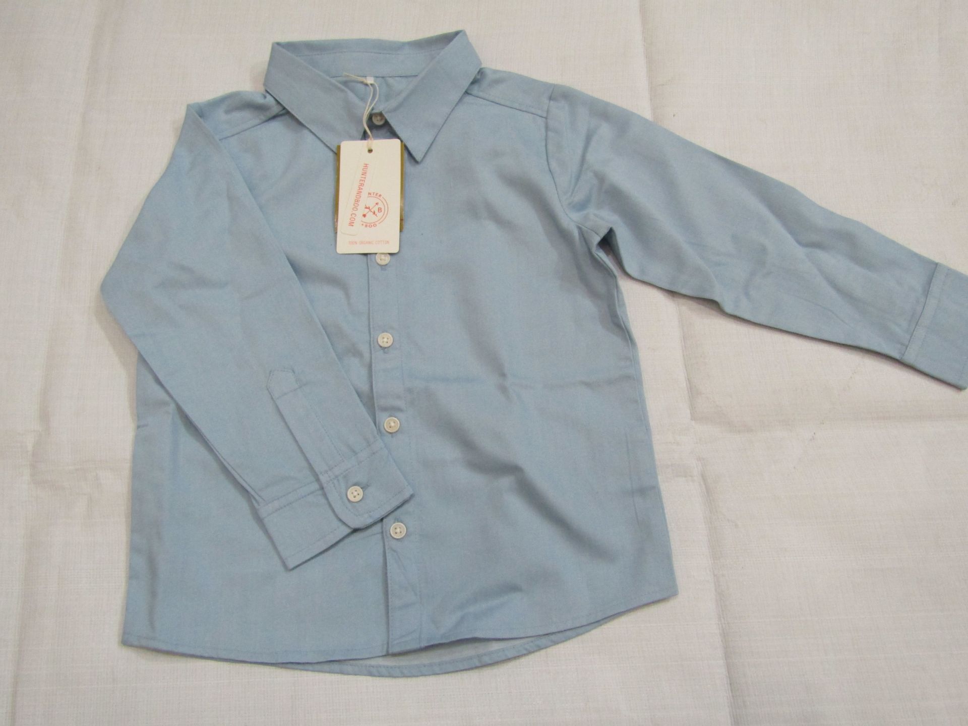 Hunter & Boo Chambray Shirt Blue Aged 3-4 yrs New & Packaged RRP £21