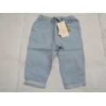 Hunter & Boo Chambray Trouser Blue Aged 18-24 Months New & Packaged RRP £24