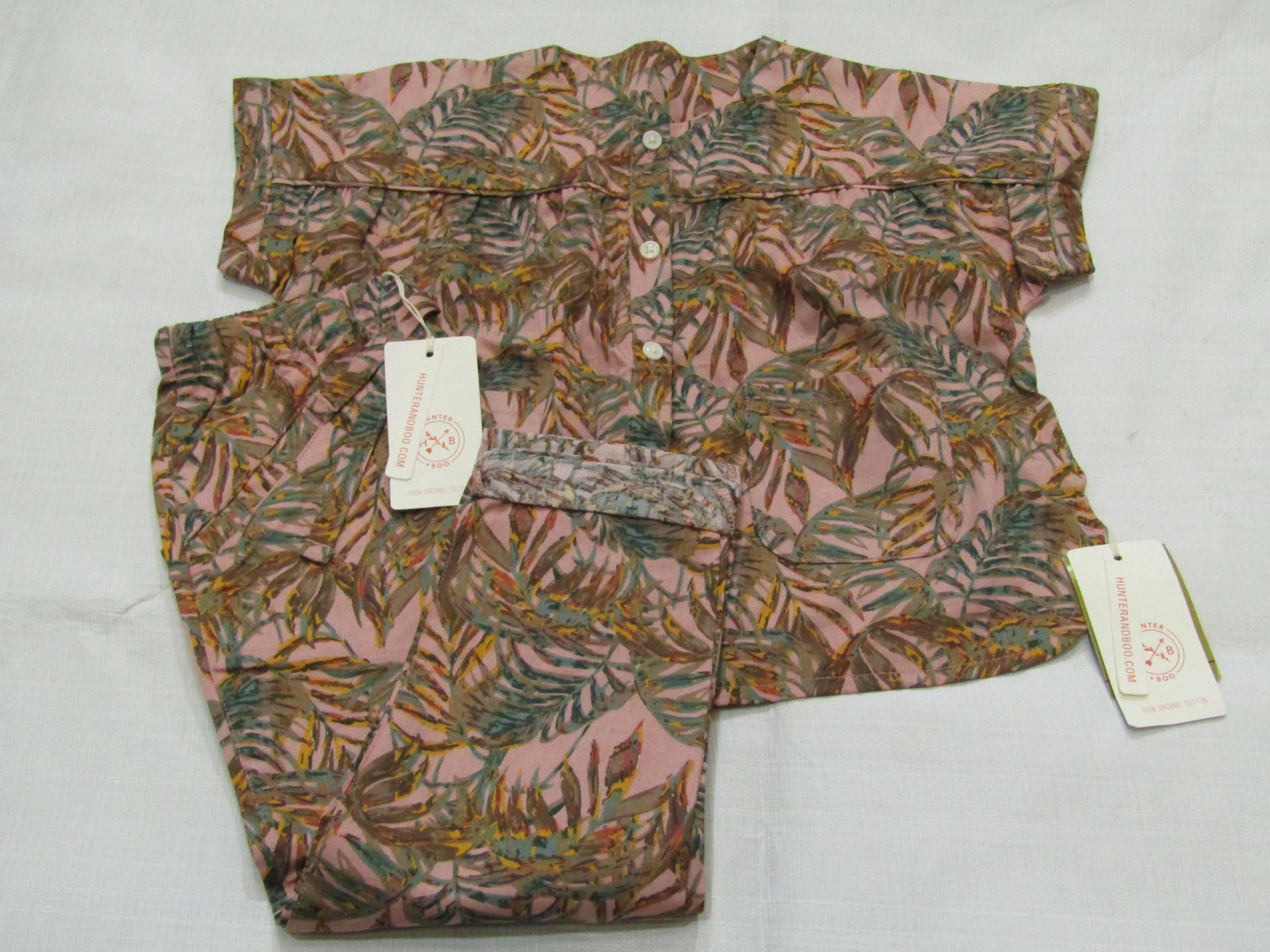 Hunter & Boo Nude Palawan Blouse & Trouser Aged 3-4 yrs New & Packaged RRP £42