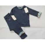 Hunter & Boo Reversible Sweater & Leggings Palawan/Navy Aged 12-24 Months New & Packaged RRP Sweater