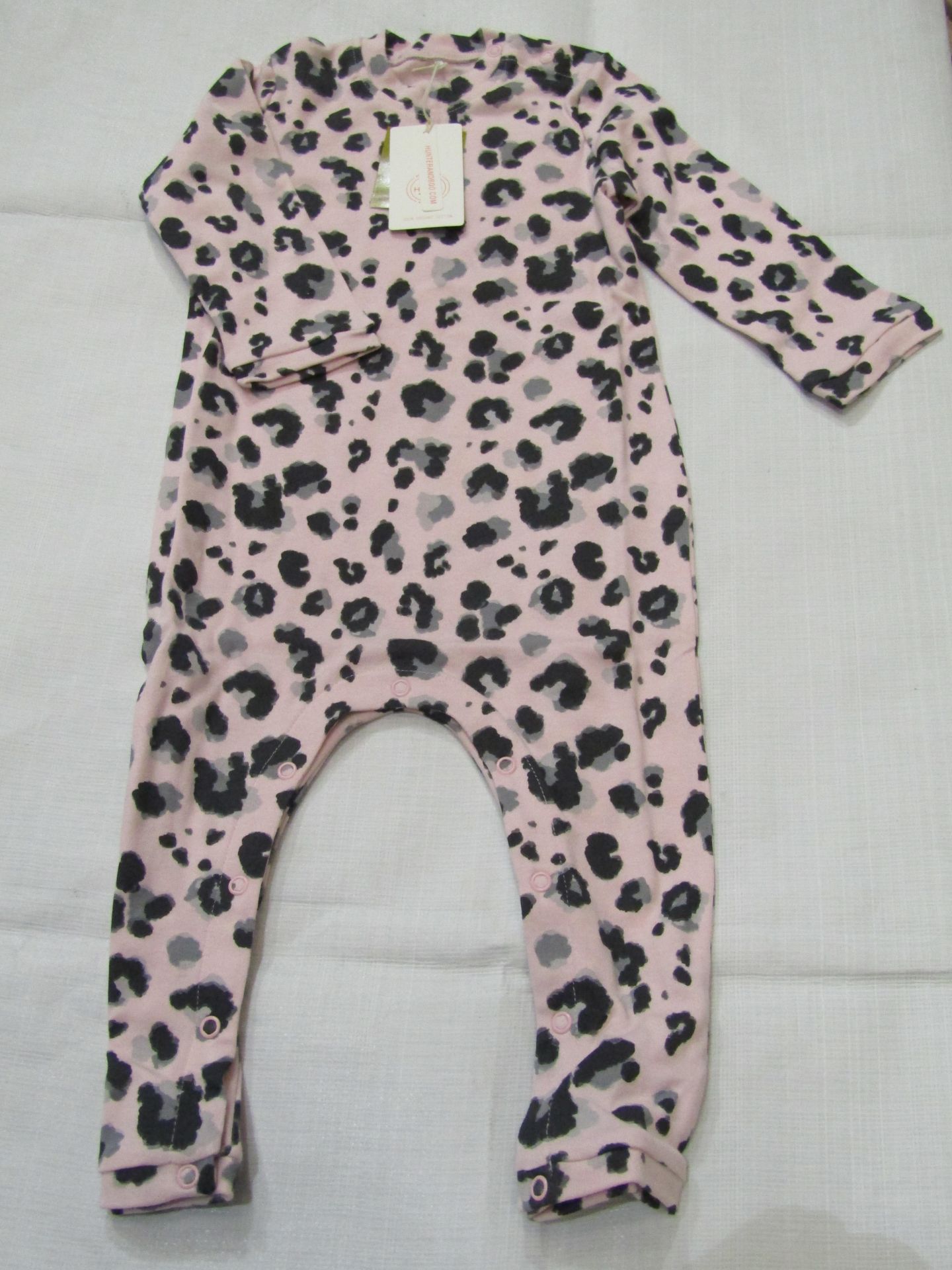 Hunter & Boo Yala Pink Sleepsuit Aged 12-24 Months New & Packaged RRP £24