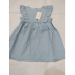 Hunter & Boo Chambray Frilled Dress Aged 3-4 yrs New & Packaged RRP £29