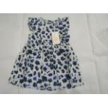 Hunter & Boo Yala Blue Frilled Dress Aged 12-24 Months New & Packaged RRP £25