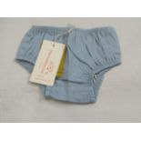 5 X Pairs of Chambray Bloomers Aged 3-6 Months New & Packaged RRP £8